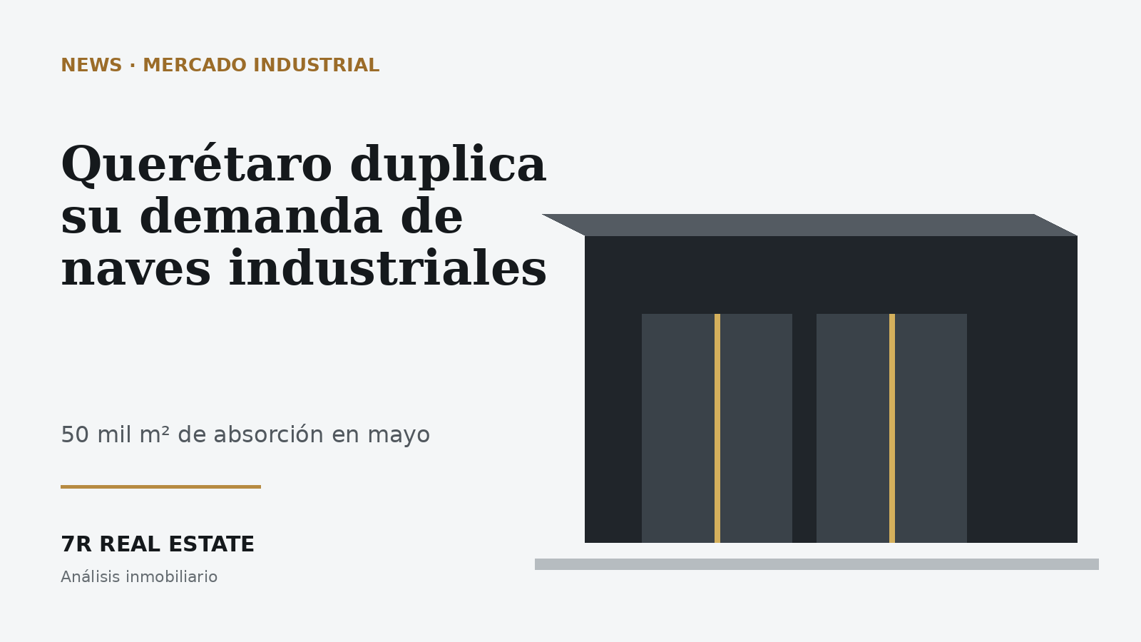 Querétaro duplica su demanda de naves industriales