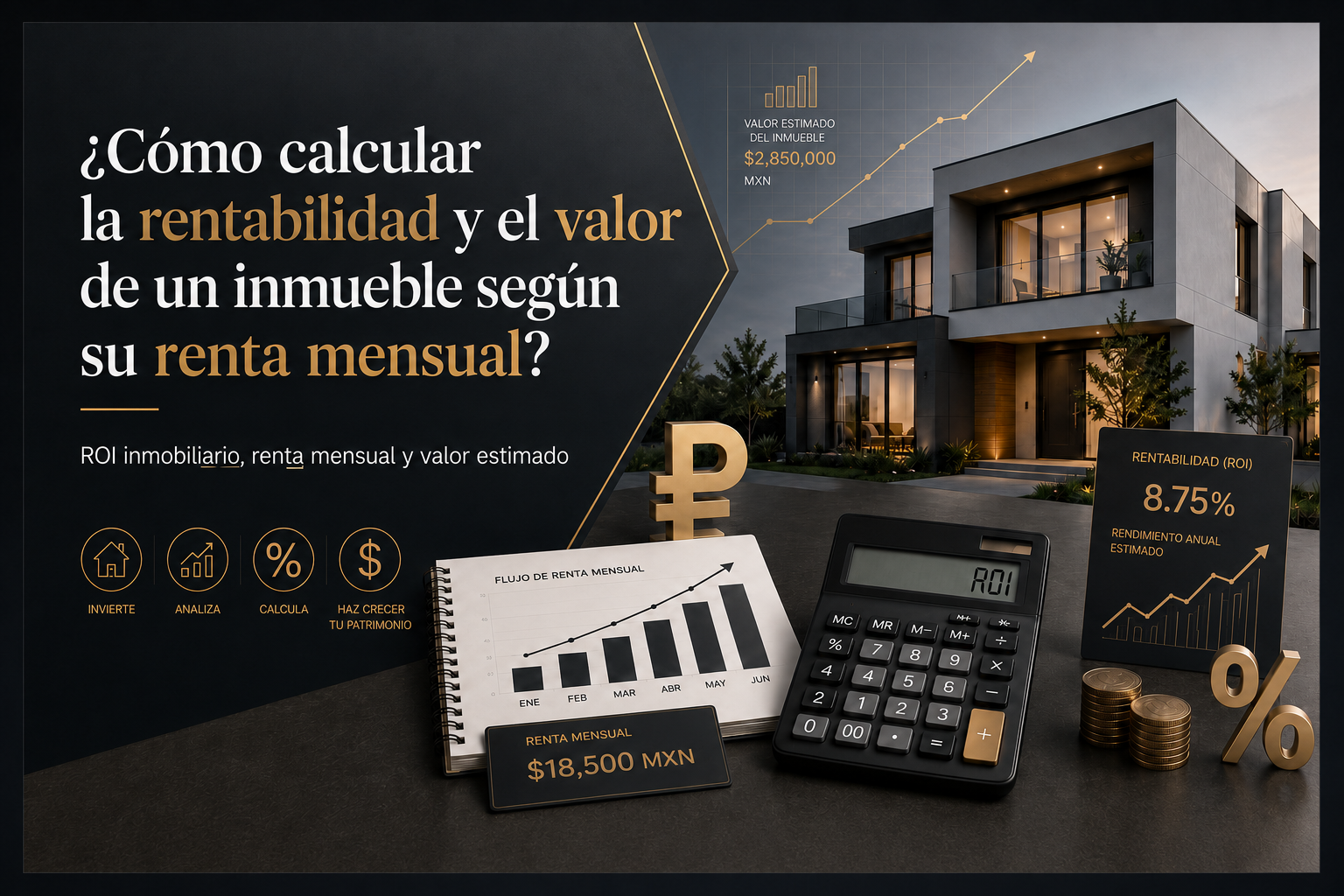 ¿Cómo calcular la rentabilidad y el valor de un inmueble según su renta mensual?